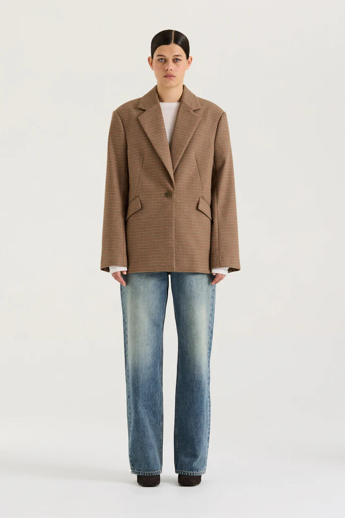 Ornella Checked Blazer | Henne