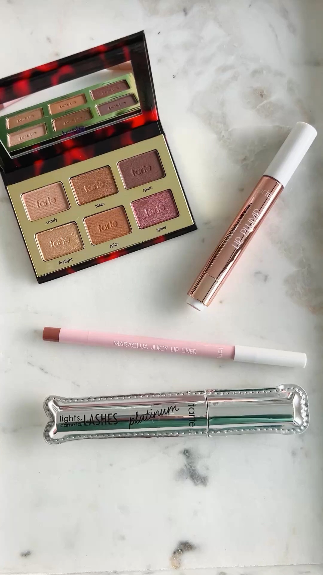 Tarte Cosmetics Sale! 35% off everything with email sign-in. Love the colors in this mini toasted eyeshadow palette! Lip liner in nude and lip gloss in peachy beige. 

#LTKSaleAlert #LTKBeauty #LTKSpringSale