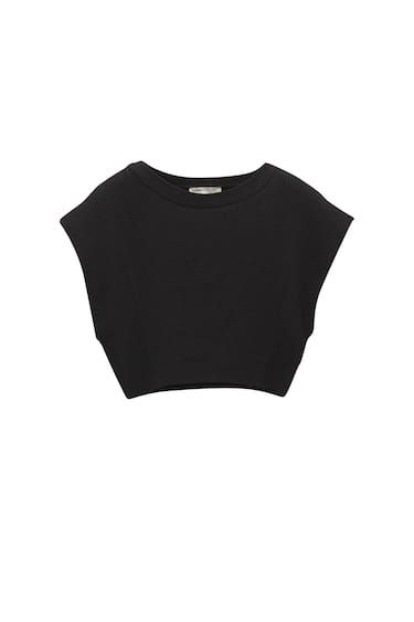 KNIT CROP TOP | PULL and BEAR UK