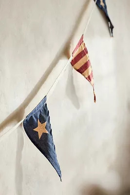 Americana Pennants Cotton Garland | Anthropologie (US)