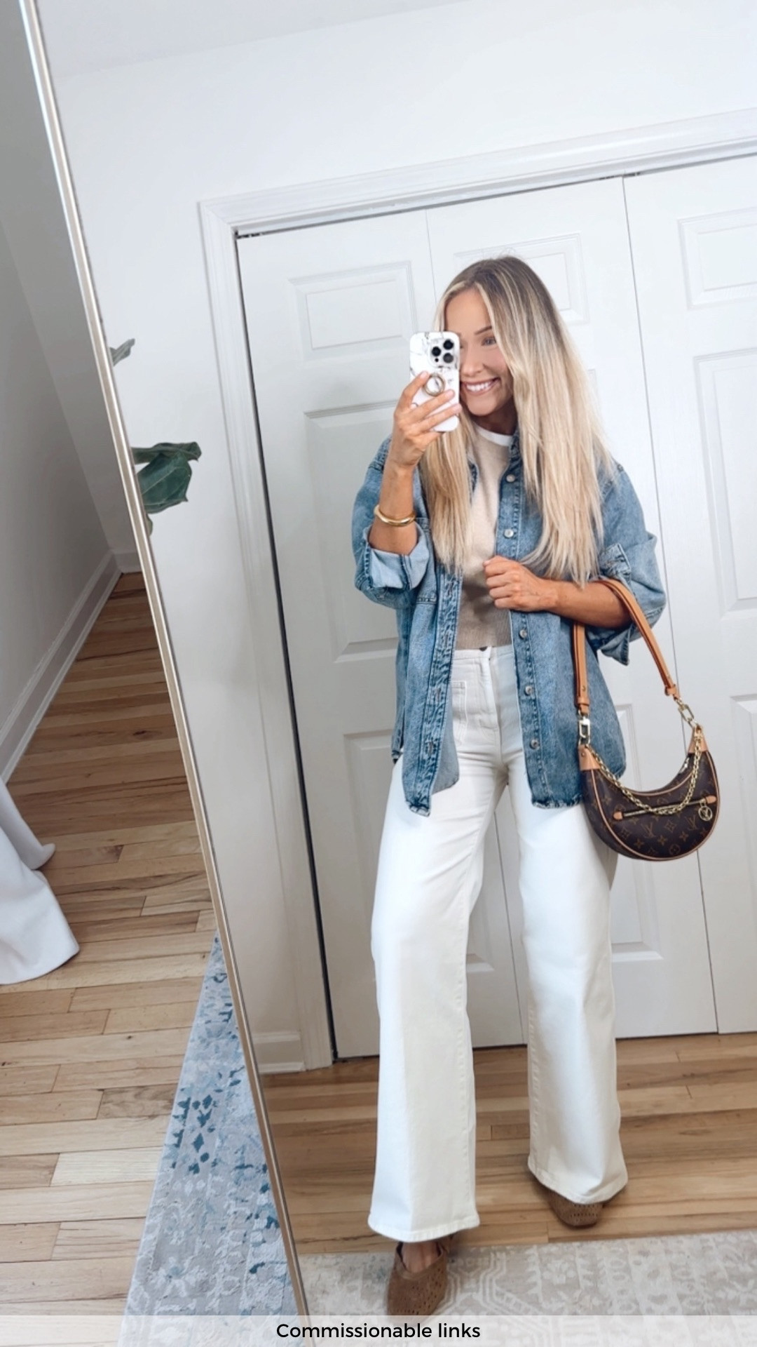 Commissionable links | white jeans outfit 