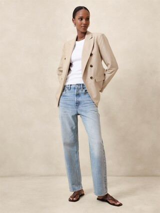 Sparkle Striped Icon Blazer | Banana Republic Factory