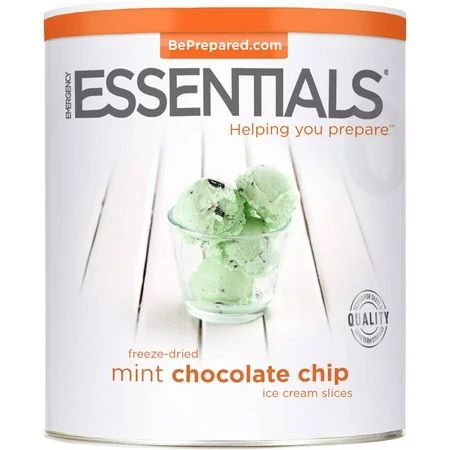 Emergency Essentials Freeze-Dried Mint Chocolate Chip Ice Cream Slices, 14 oz | Walmart (US)