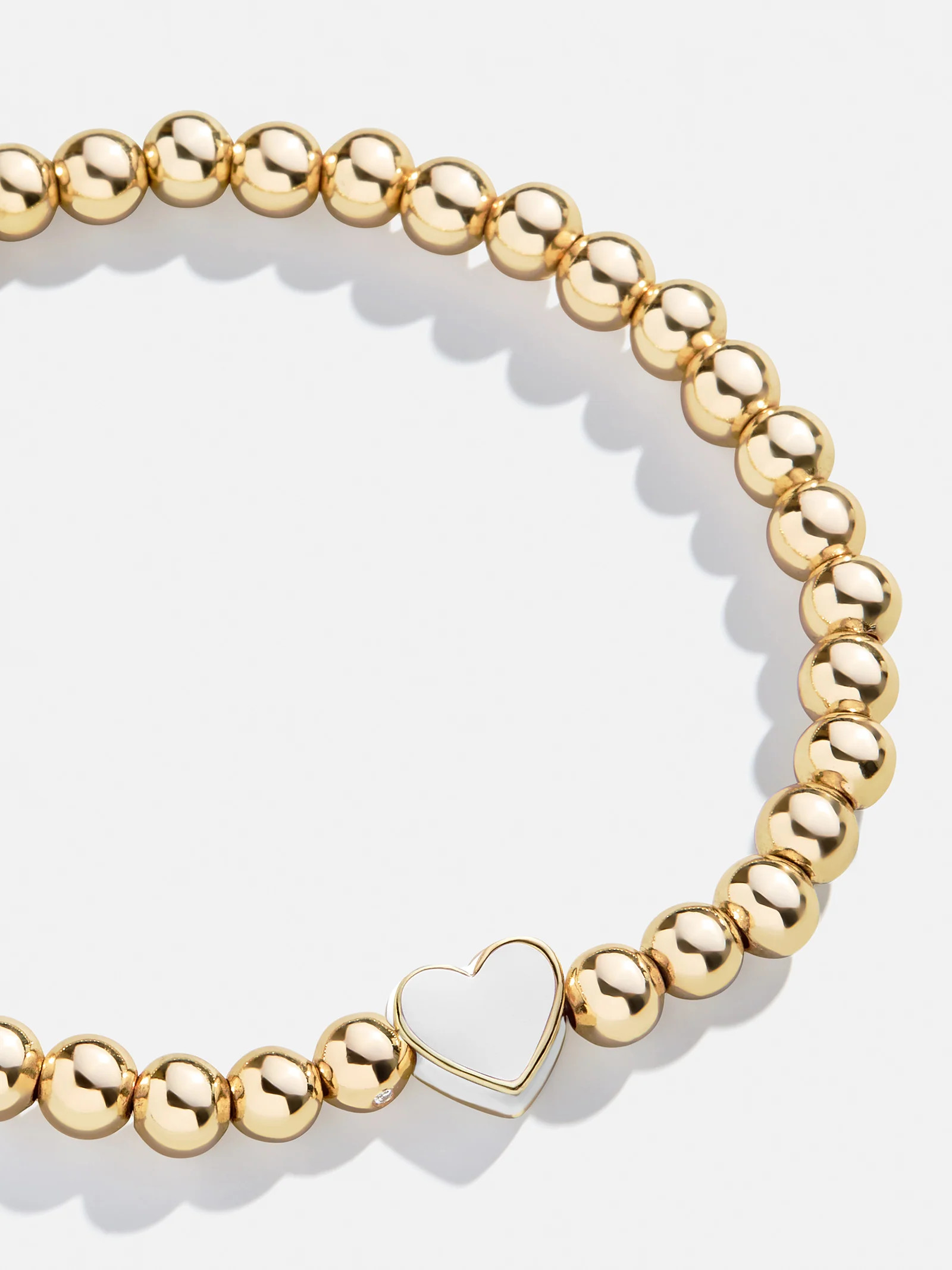 Positivity Pisa Bracelet - White/Gold | BaubleBar (US)