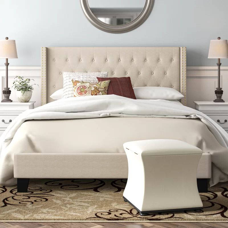 Konieczny Tufted Upholstered Low Profile Platform Bed | Wayfair North America