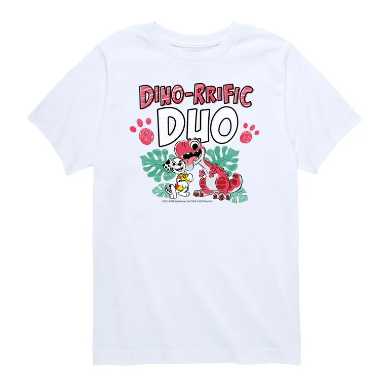 Paw Patrol: The Dino Movie - Dino Riffic Duo - Toddler Boys Short Sleeve Graphic T-Shirt | Walmart (US)