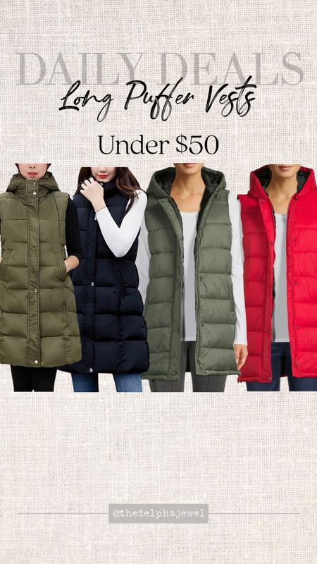 Long puffer vests all under $50

#puffervest

#LTKGiftGuide #LTKstyletip #LTKunder50