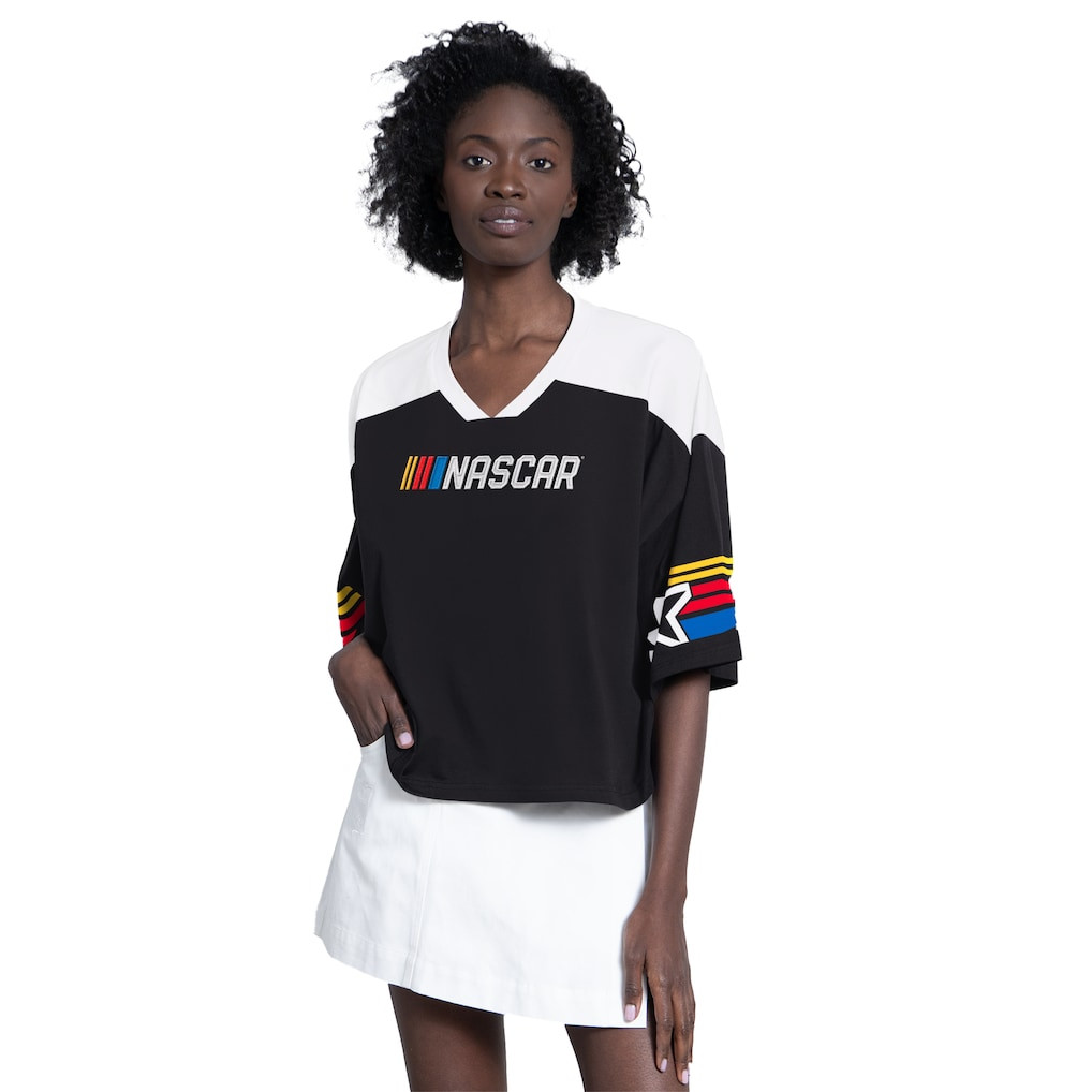 NASCAR Starter Women's Dream Team V-Neck Fashion Top - Black | Fanatics