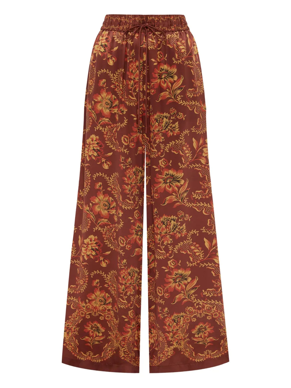 ALEMAIS floral-print Drawstring Trousers | Red | FARFETCH | Farfetch Global