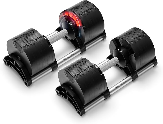 NUOBELL Adjustable Dumbbells 5-80 lbs: Replace 16 Sets, Ideal for Home Gym Weight Bench & Press | Amazon (US)