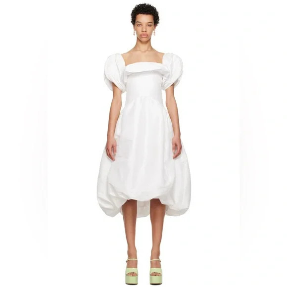 $845 KIKA VARGAS  Exclusive Reshma Midi Dress - White size M | Poshmark