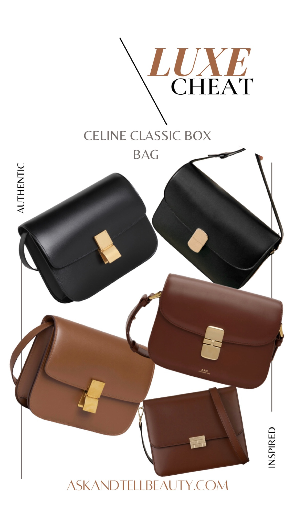 Celine box shop bag similar