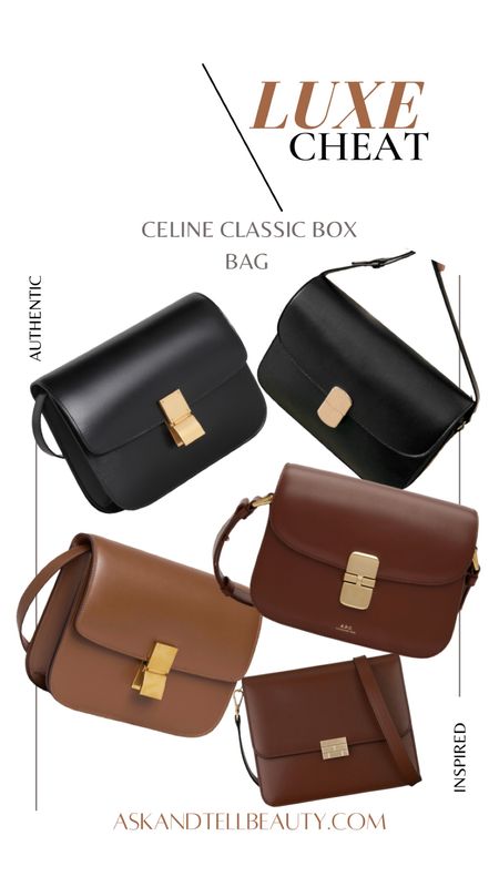 LUXE CHEAT // Celine Classic Box Bag 

Celine bag, box bag style, Celine handbag, luxury bag look, Celine bag style, Celine bag dupe, luxury bag, French girl style 

#LTKFind #LTKstyletip #LTKitbag