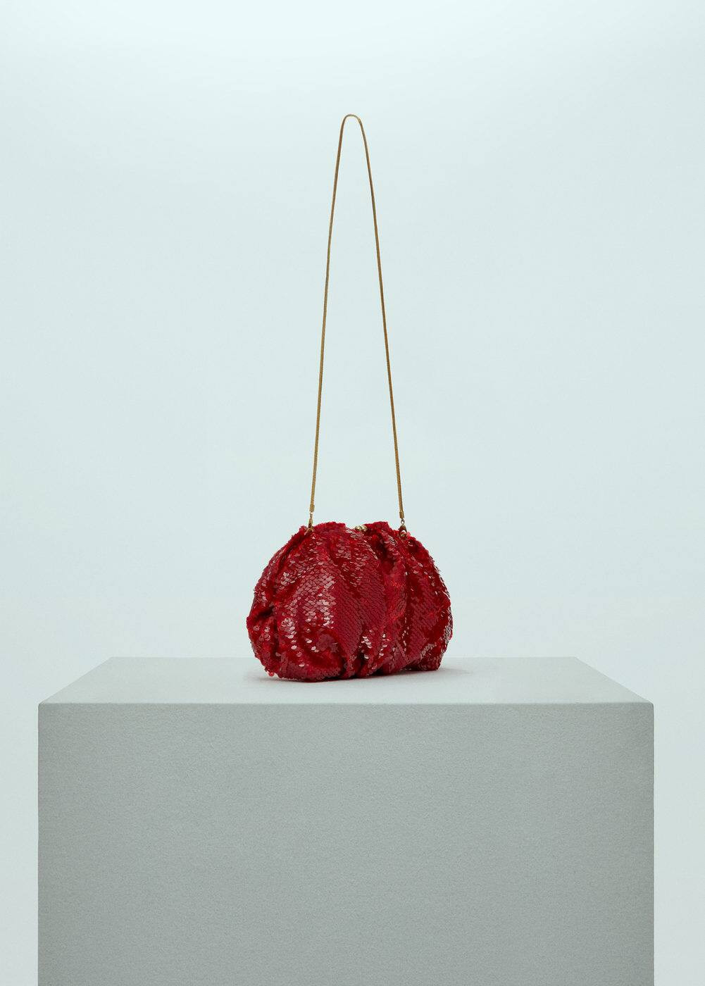 Sequin clutch bag -  Women | Mango United Kingdom | MANGO (UK)