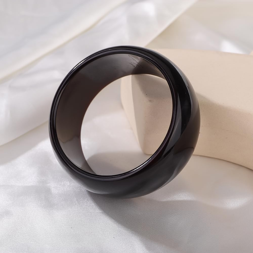 JWICOS Round Resin Bangle Bracelet for Women Acrylic Cute Chunky Bracelet for Women Exaggerated A... | Amazon (US)