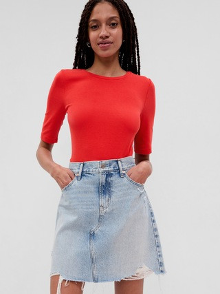 Modern Cropped Crewneck T-Shirt | Gap (US)