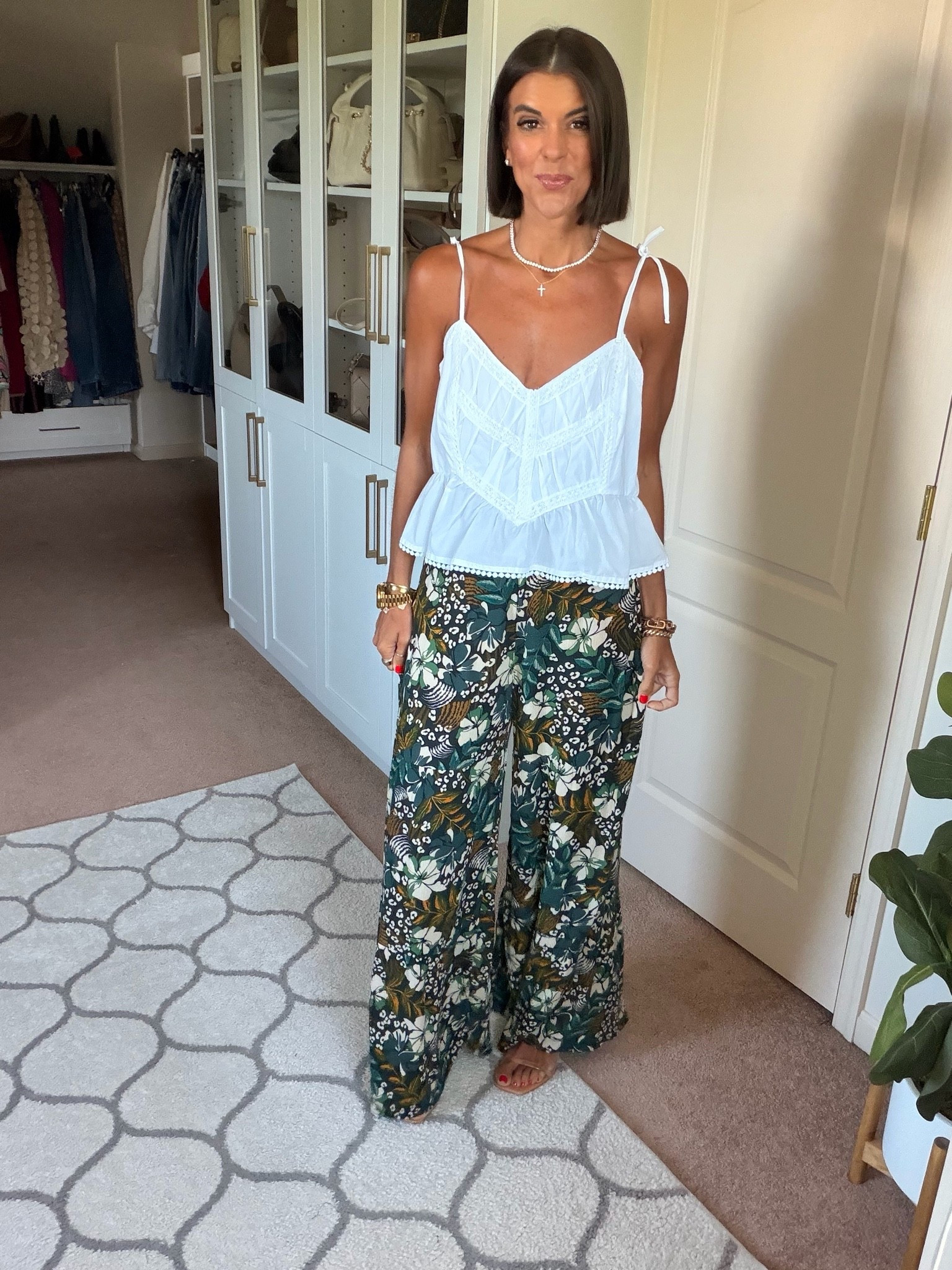 How fun are these Walmart pants?! Size xs. Size small in lace top

#LTKSaleAlert #LTKootd #LTKSeasonal