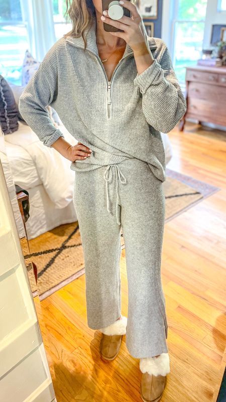 The comfiest, coziest loungewear 🥰 and these knock off ugg slippers are so cute! 

#LTKstyletip #LTKSeasonal #LTKunder50