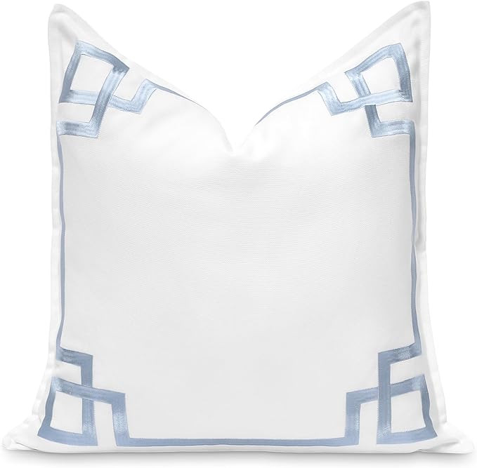 Hofdeco Premium Coastal Patio Indoor Outdoor Throw Pillow Cover Only, 20"x20" Water Repellent for... | Amazon (US)