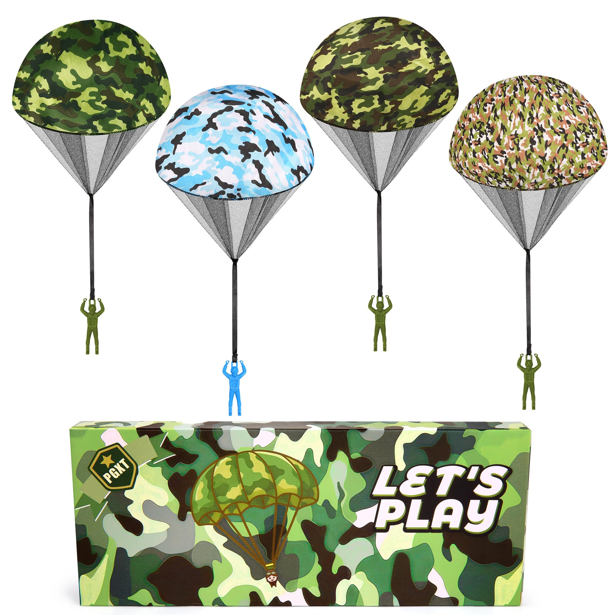 Parachute Toy for Kids, Army Outdoor Toys Flying Parachute Men, Inside & Outside Toys for or 3 4 ... | Amazon (US)