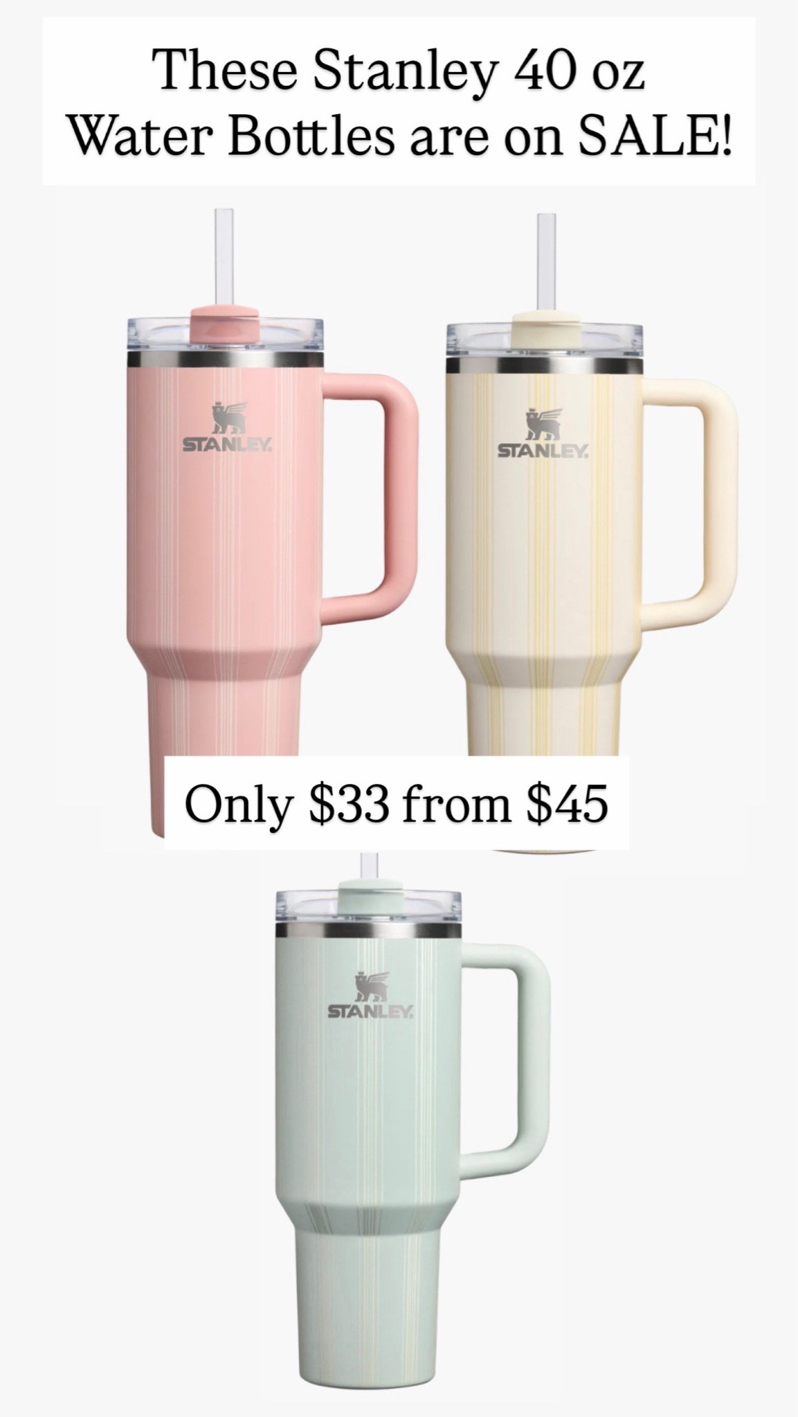 Stanley water bottles are $33 from $45

#LTKSaleAlert