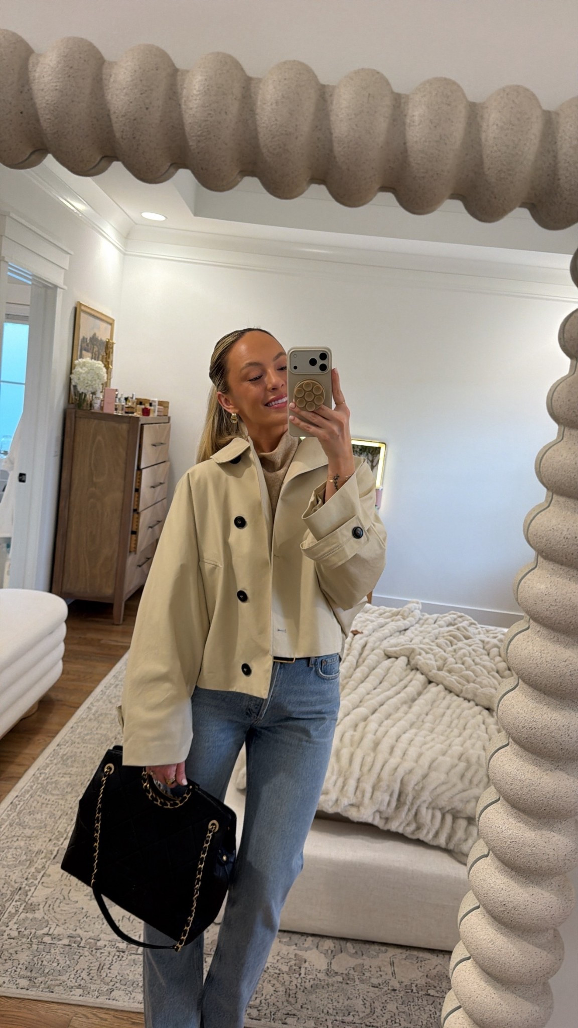Obsessed with this Zara cropped trench!!  🫶🏼✨

Zara cropped trench outfit, cropped trench coat outfit women, Agolde Lana jeans outfit, Agolde Lana denim styling, Dolce Vita boots outfit, trench coat street style women, neutral fall outfit women, elevated casual outfit women, chic everyday outfit women, minimalist street style outfit

#LTKSeasonal #LTKootd #LTKgrwm