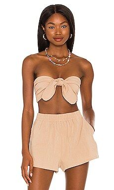 Lovers + Friends Whitney Top in Cream in Natural from Revolve.com | Revolve Clothing (Global)