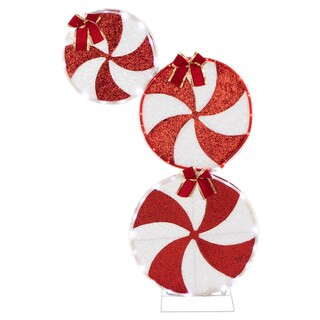 Northlight 32" LED Lighted Stacked Peppermint Candies Christmas Yard Decoration | Michaels | Michaels Stores