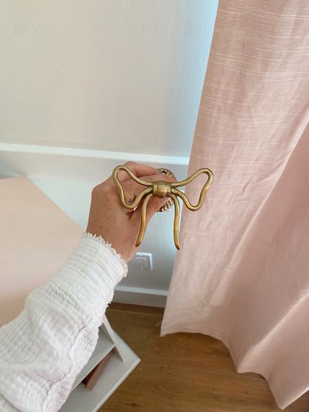 BACK IN STOCK! The bow curtain tie backs were one of my top sellers last month! So cute & girly! #bow #Anthropologie #girlroom  

#LTKhome #LTKSpringSale #LTKfindsunder100