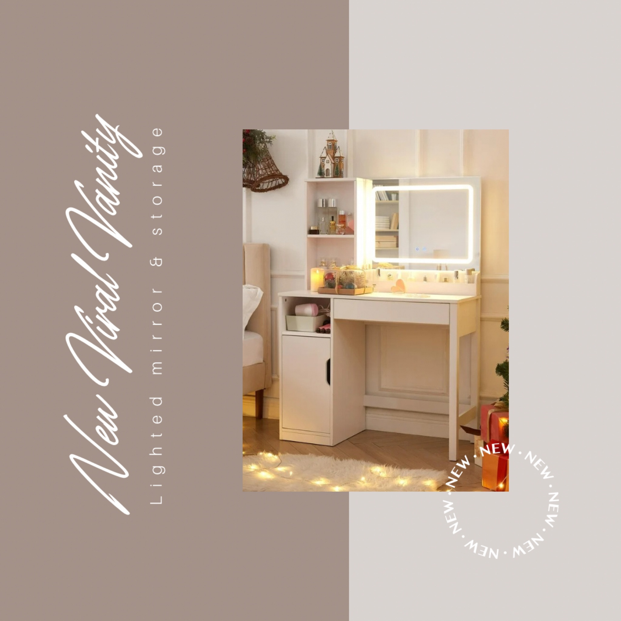 Just got my hands on the new viral vanity from Walmart, and it’s a total game-changer! ✨💖 The perfect blend of chic and functional, this piece is already elevating my space and making my makeup routine feel glamorous.

#LTKGiftGuide #LTKHoliday #LTKHome