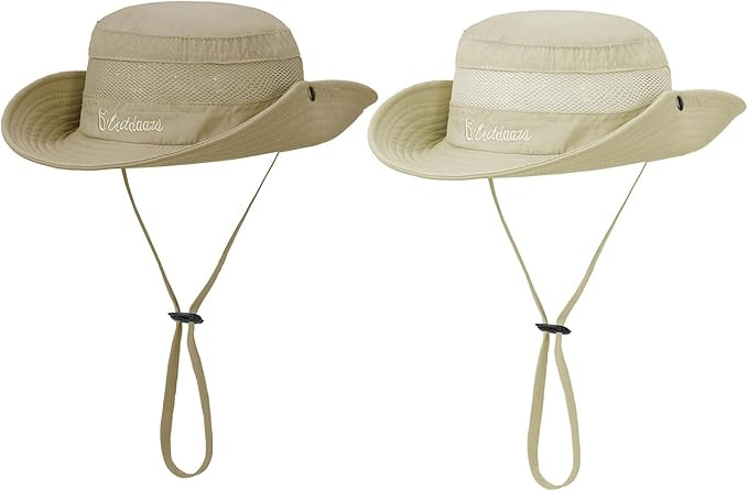 Century Star 2 Pack Kids Sun Hat Outdoor UPF 50+ Quick Dry Adjustable Beach Bucket Hats Windproof... | Amazon (US)