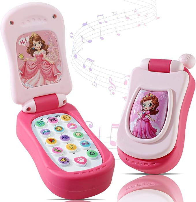 FENYAN Baby Cell Phone Toy 12-18 Months, Toddler Play Phone with Light and Music, Preschool Learn... | Amazon (US)