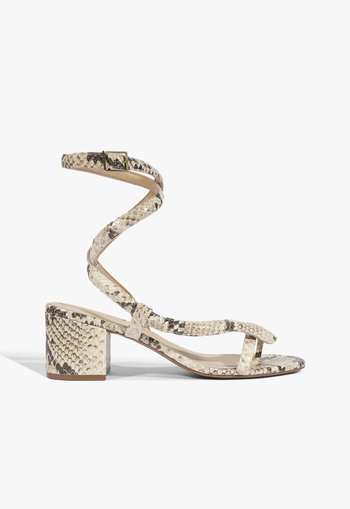 Cleo Animal Print Mid Block Heel Sandal | Schutz (US)