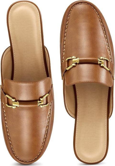 Mules for Women Flats Shoes Backless Slip On Loafers | Amazon (US)