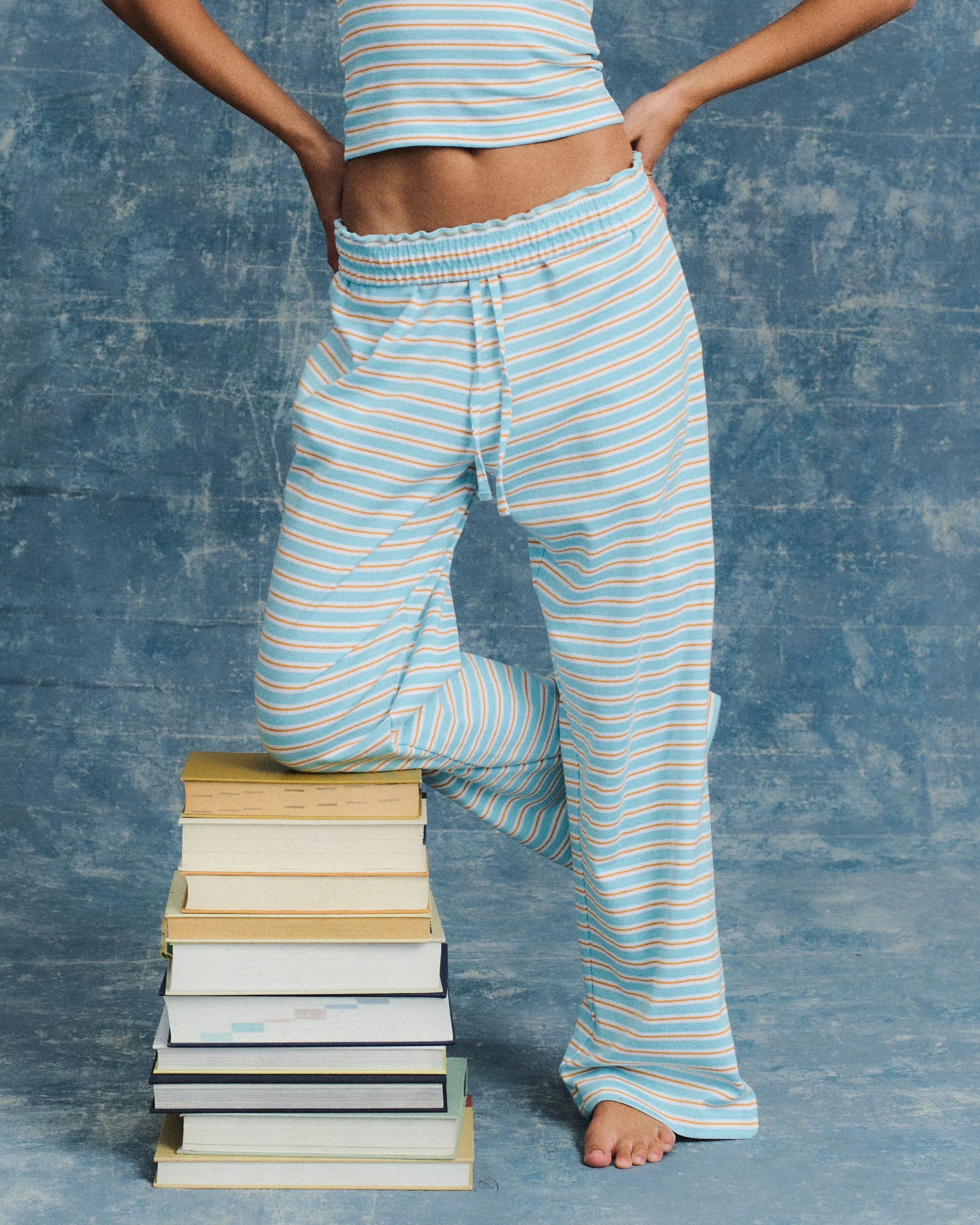 Striped Cotton Pants - Bondi Stripe | Daily Drills LLC