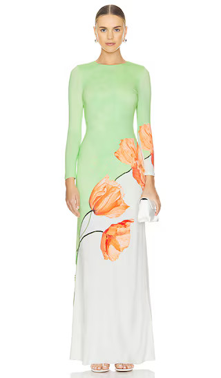 Delora Maxi Dress in Dream Life Sharp Green | Revolve Clothing (Global)
