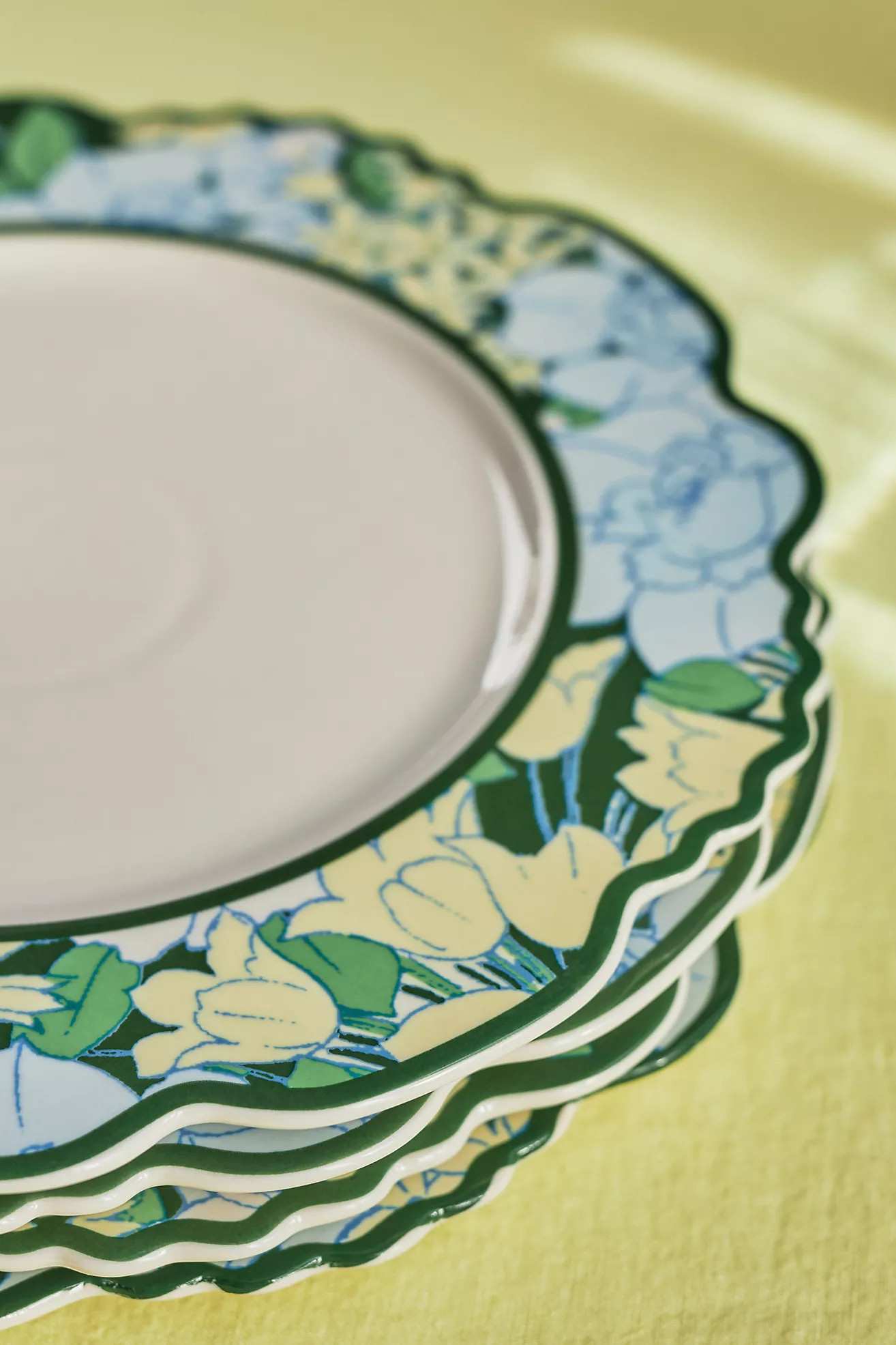 Lyla Floral Dinner Plates, Set of 4 | Anthropologie (US)