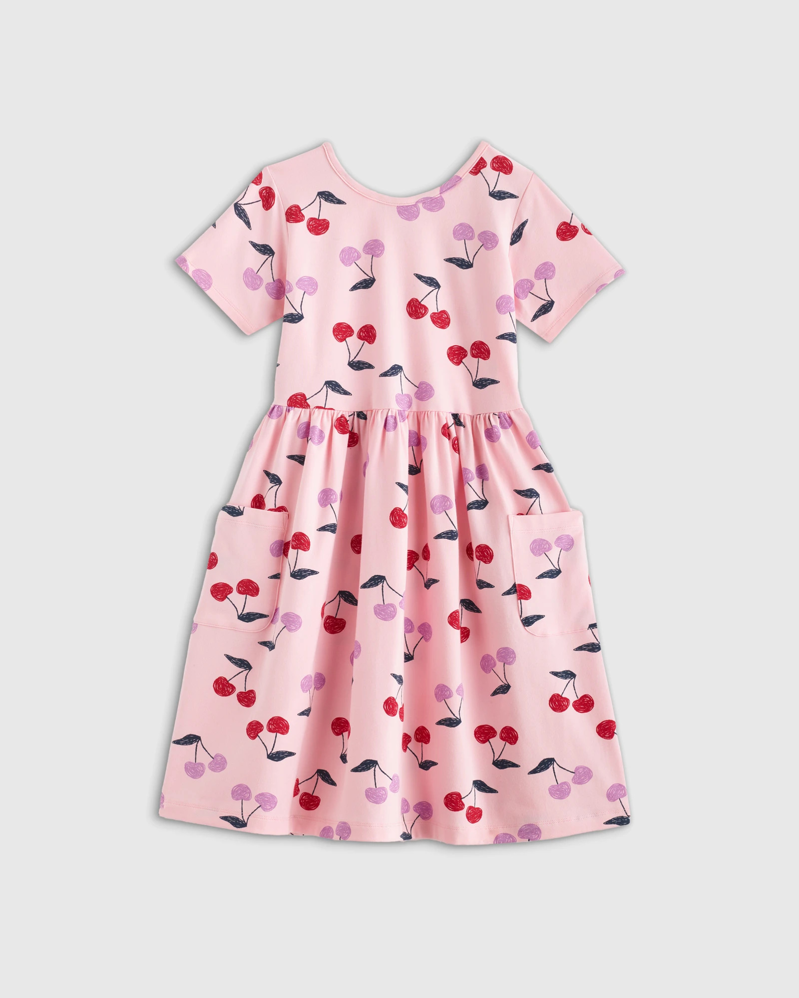 Girl's Organic Cotton Fit and Flare Pocket Dress | Quince