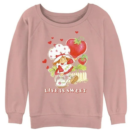 Junior s Strawberry Shortcake Sweet Shortcake Sweatshirt | Walmart (US)