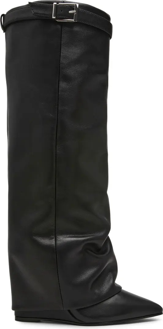 Corenne Foldover Shaft Pointed Toe Knee High Boot (Women) | Nordstrom