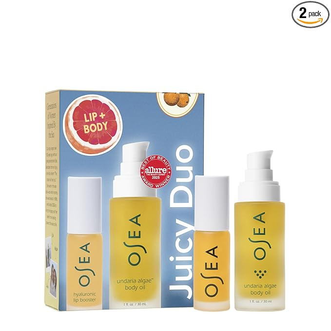 OSEA Juicy Duo Gift Set - Hyaluronic Lip Oil Booster & Undaria Algae™ Body Oil - Travel Size - ... | Amazon (US)
