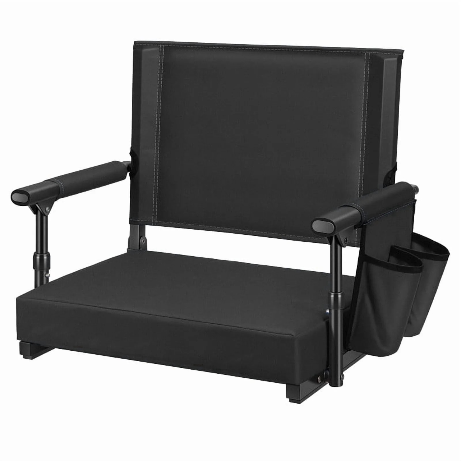SPECSTAR Stadium Seats with Back Support and Cushion Black 1 Pack | Walmart (US)
