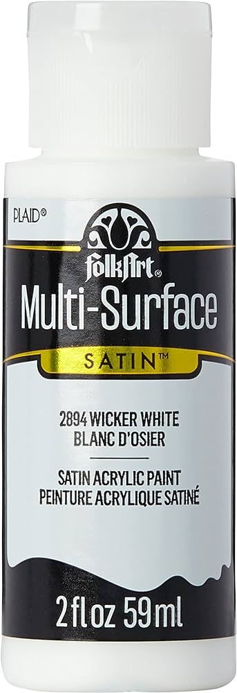 FolkArt Multi-Surface Paint in Assorted Colors (2 oz), 2894, Wicker White | Amazon (US)