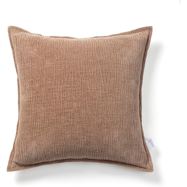 Stitch N String Set of 2 18x18 Cotton Wrinkled Chenille Home Decor Rust Decorative Throw Pillow C... | Walmart (US)