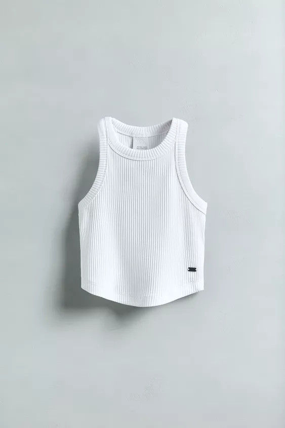 RIBBED SWIMMER T-SHIRT | Zara US