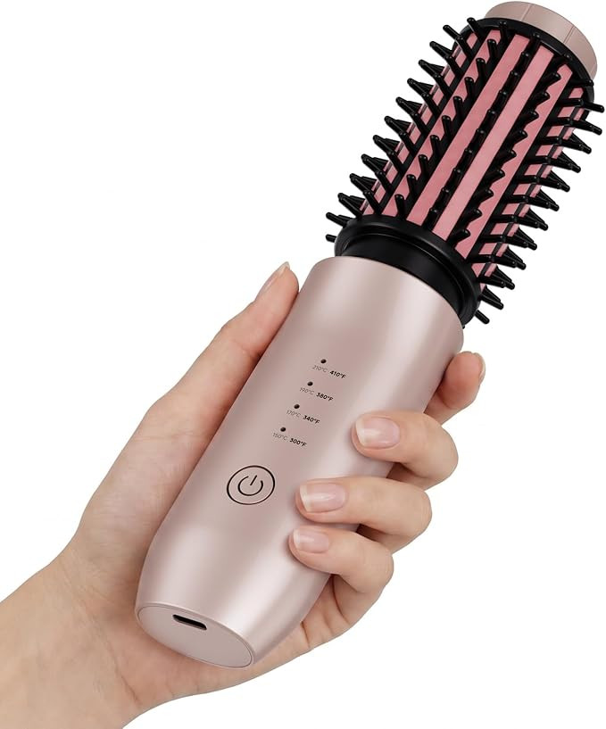 CARESKY® Cordless Curling Iron Brush, Rechargeable Battery Curling Iron with 200 Million Negativ... | Amazon (US)