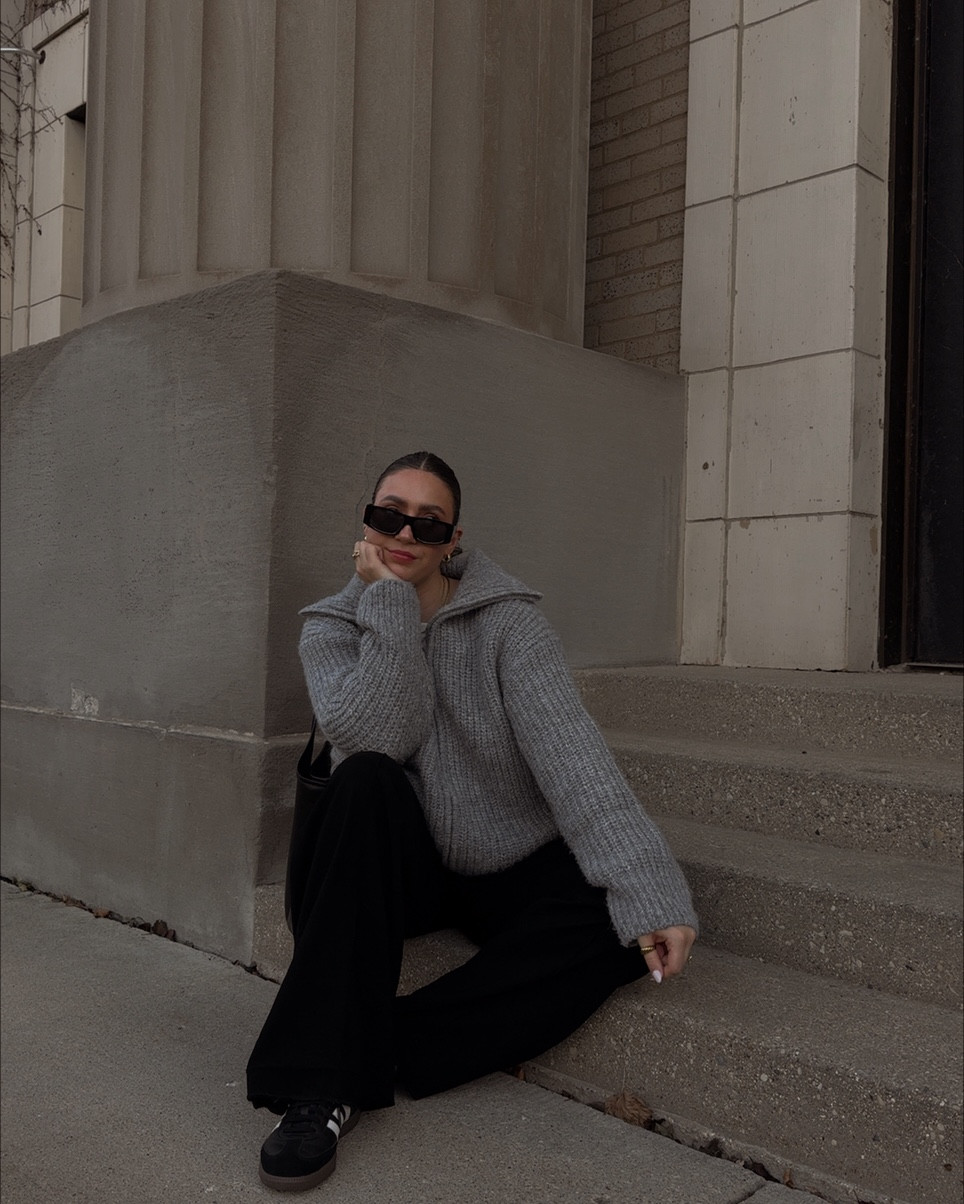 cute, cozy & simple 🖤 

the past few days have been full of sickness. Willow started us off with a stomach bug that had everyone up all night & just as she started feeling better, it hit me! Let’s hope the hubby stays healthy🤞🏼lowkey weekend vibes (& turning the house into Christmas) is just what the doctored ordered!

#momfashion #momstyle #easyoutfitideas #stylingtips #ootdinspiration #citymom #outfitoftheday #toddlermom #midsizemom #dailyoutfitinspo #momswithstyle #fallfashion #falloutfitideas #cozystreetwear #motherhoodjourney

#LTKFindsUnder50 #LTKMidsize #LTKSaleAlert