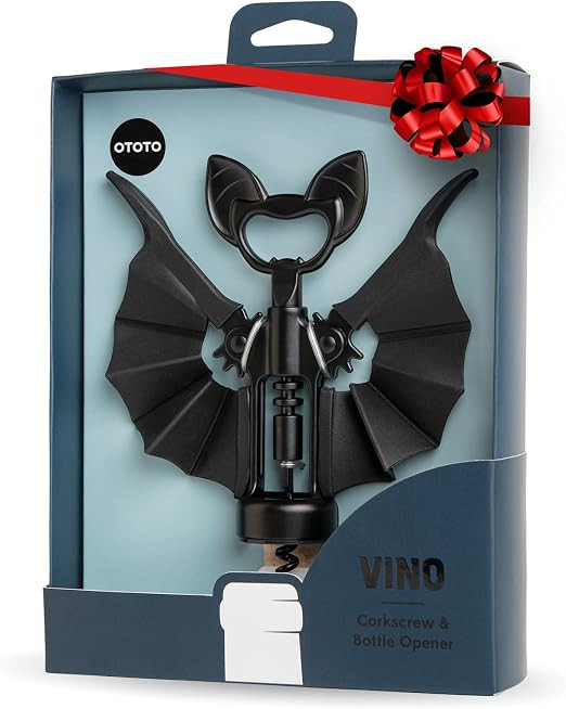 OTOTO Vino Spooky Bat 2-in-1 Wine & Beer Opener, Corkscrew & Bottle Opener - Goth Wine Accessorie... | Amazon (US)