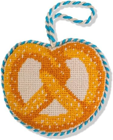 Furbish Needlepoint Icon Ornament - Cute Christmas Tree Ornament, Eclectic Holiday Decor, Stockin... | Amazon (US)