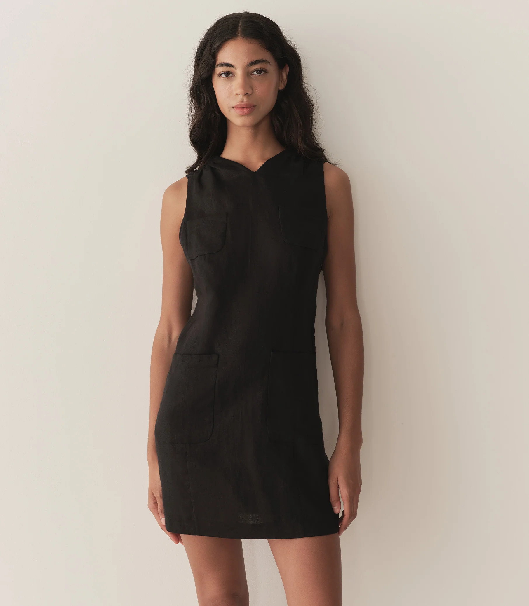 Bennette Dress - Black | D\u00d4EN | DOEN